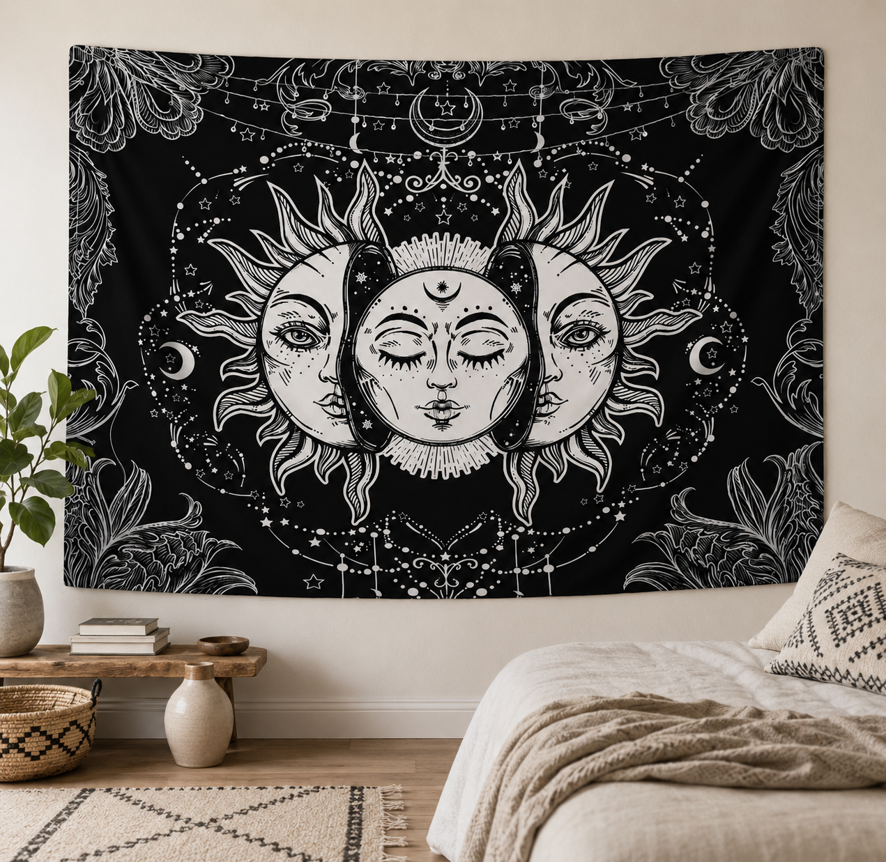 Celestial Sun Rising Tapestry
