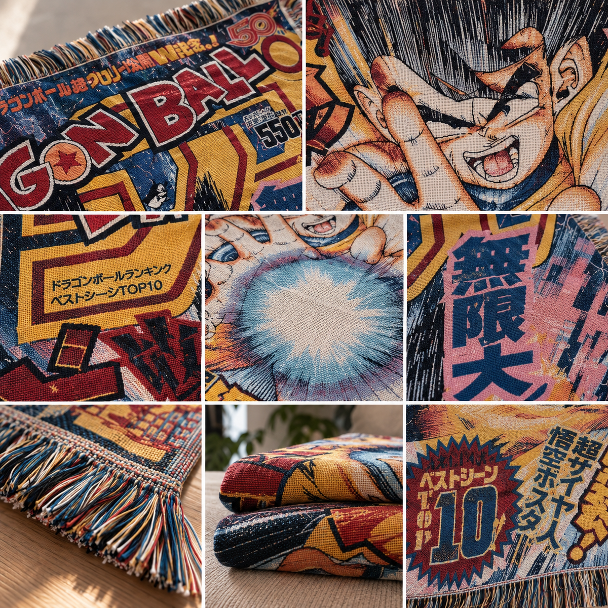Dragon Ball Z Inspired Tapestry