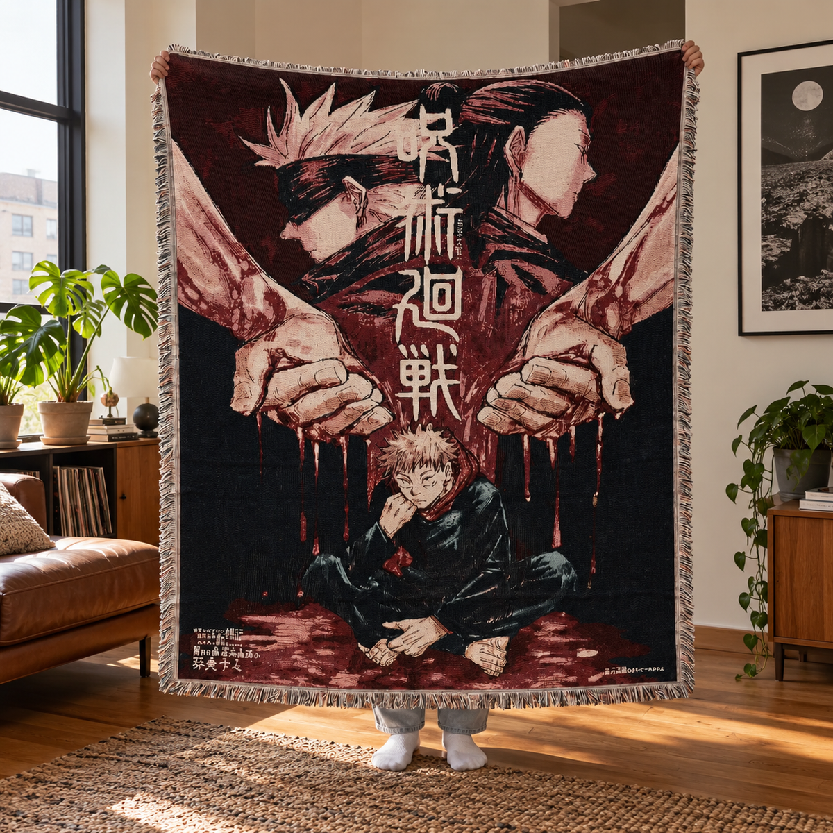 Jujutsu Kaisan Inspired Woven Tapestry