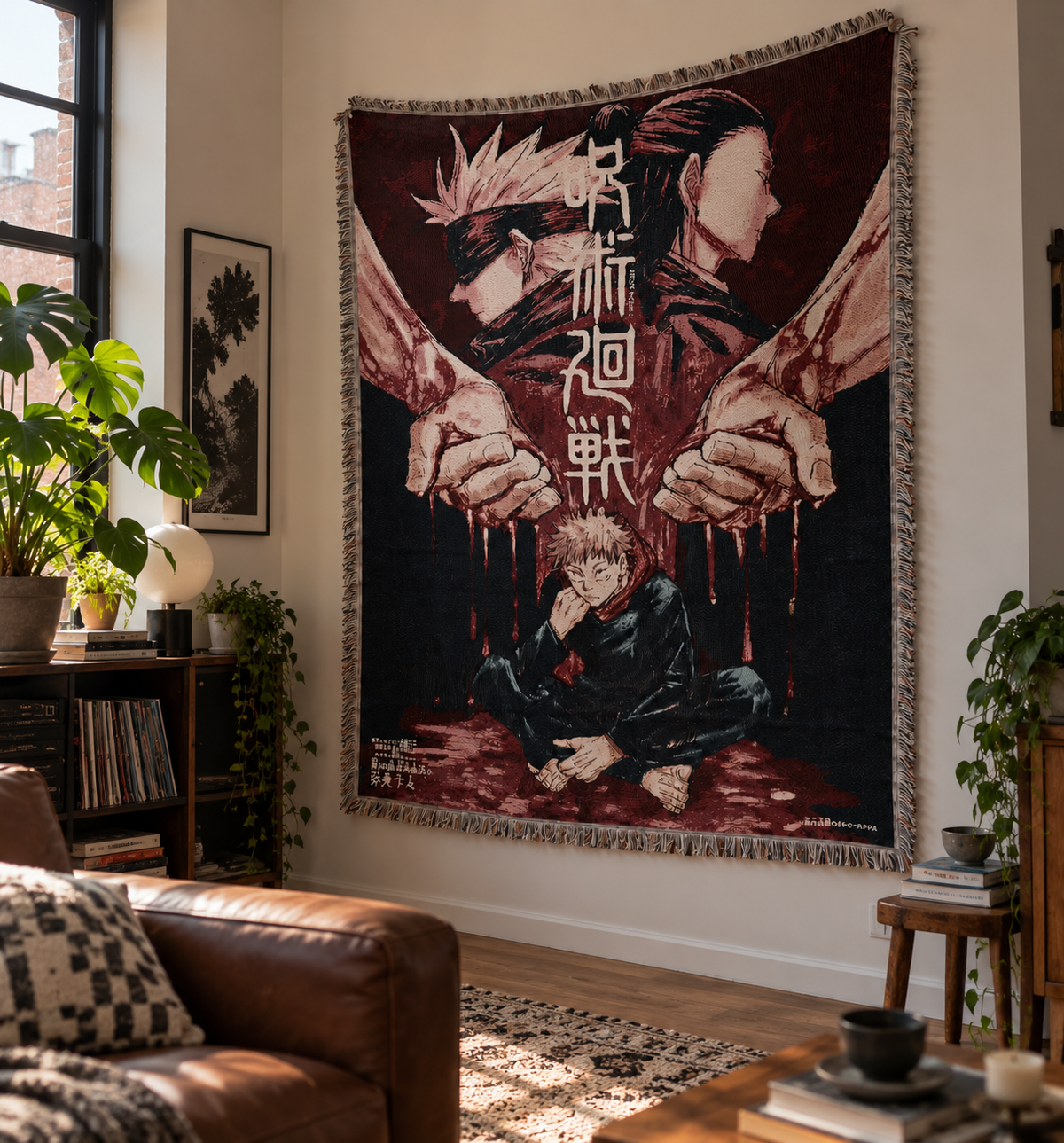 Jujutsu Kaisan Inspired Woven Tapestry