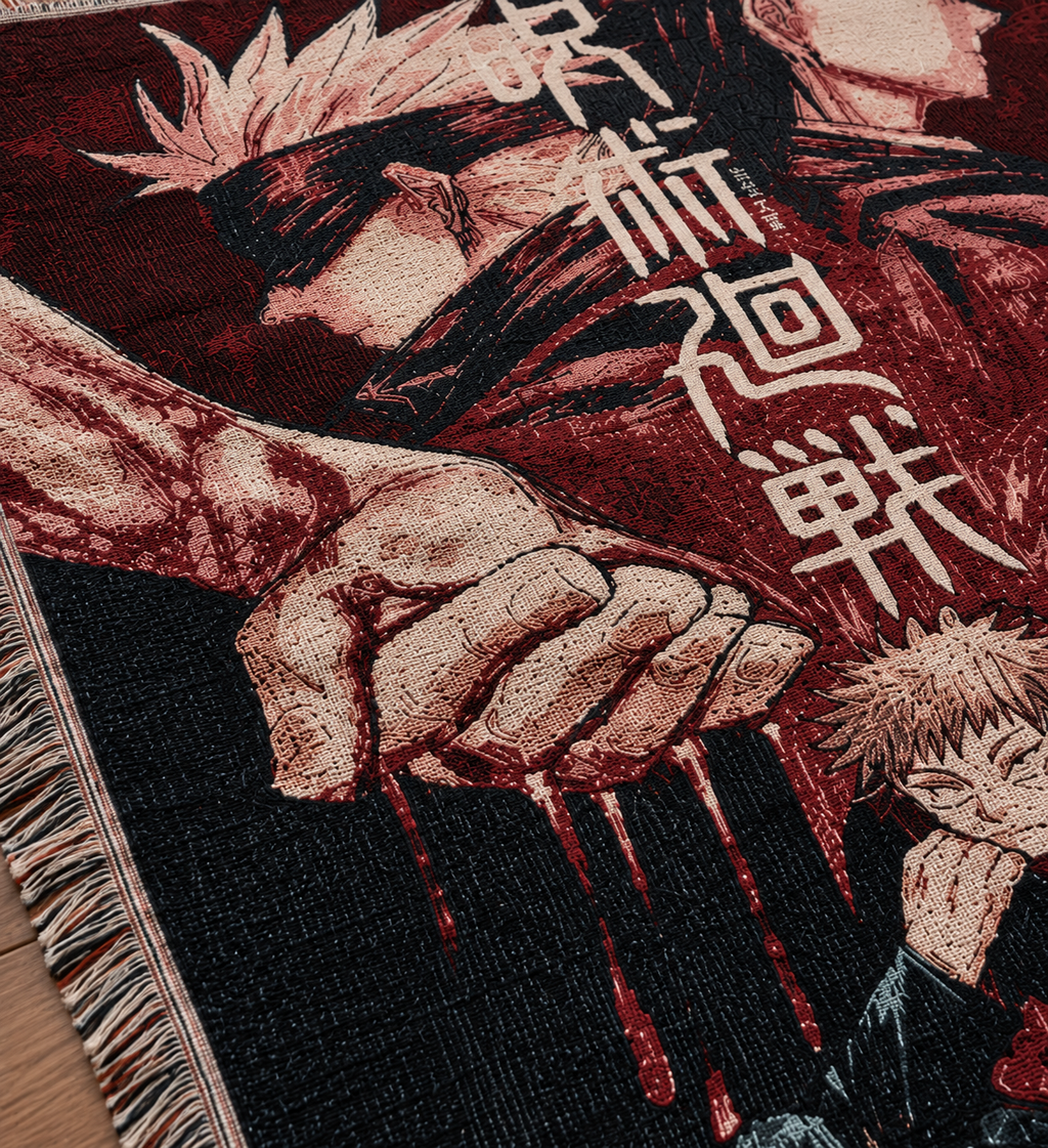 Jujutsu Kaisan Inspired Woven Tapestry
