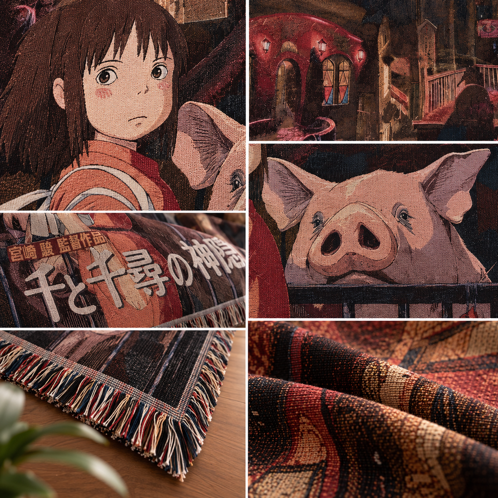 Spirited Away Inspired Tapestry