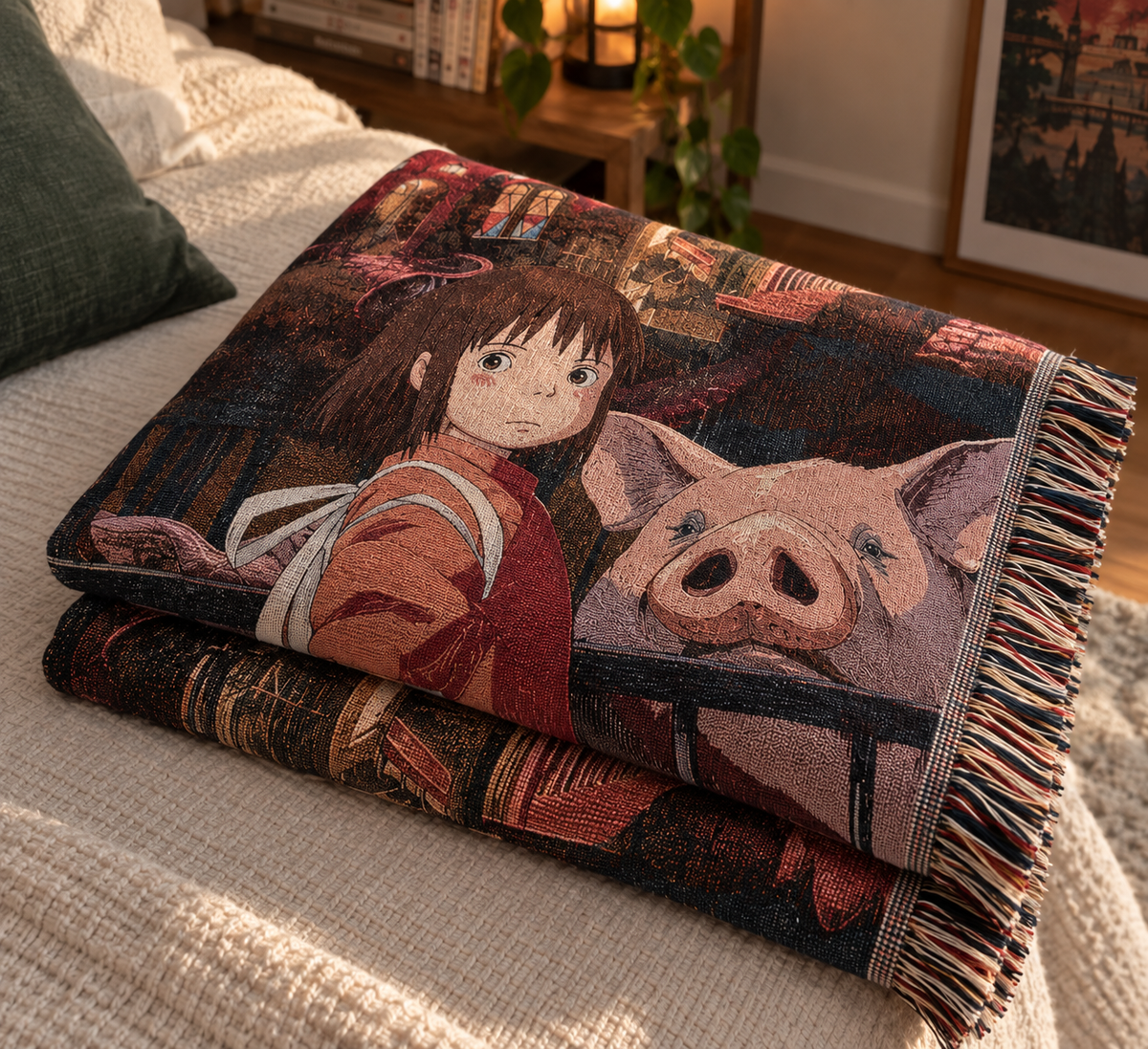Spirited Away Inspired Tapestry
