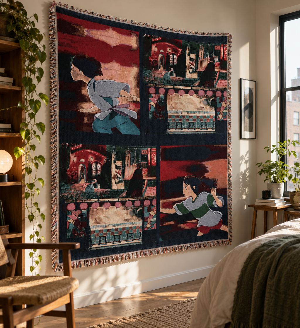 Spirited Away Inspired Tapestry